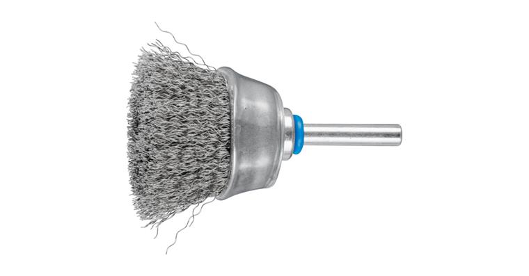 1001440134 cup brush unknotted TBU diameter 40 mm shaft 6 mm stainless steel wire 0.20