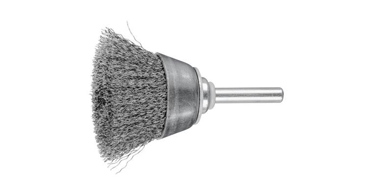 1001440133 cup brush unknotted TBU diameter 40 mm shaft 6 mm steel wire 0.20 mm