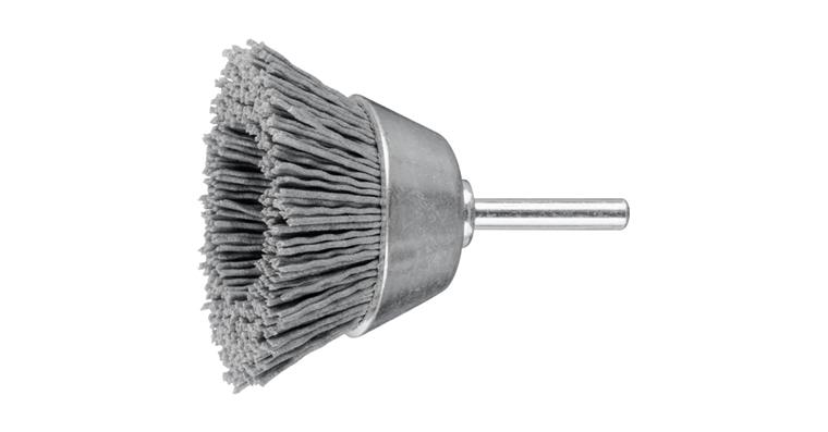 1001428526 cup brush unknotted TBU diameter 50mm shaft 6mm SiC 0.90 grit 180 10