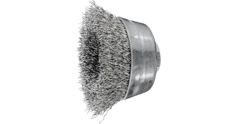 1001438611 cup brush unknotted TBU diameter 60 mm M14 stainless steel wire 0.30 mm 5