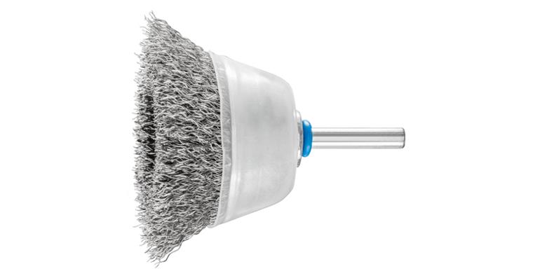 1047264102 cup brush unknotted TBU diameter 60 mm shaft 6 mm stainless steel wire 0.30