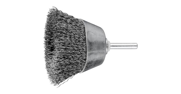 1047263102 cup brush unknotted TBU diameter 60 mm shaft 6 mm steel wire 0.30 mm