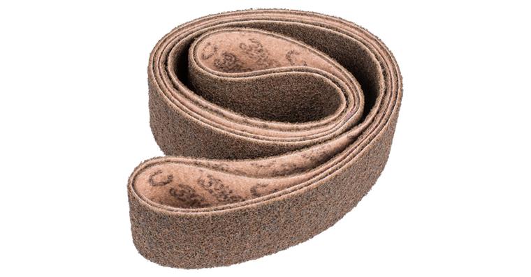 1001439077 non-woven abrasive belt VB 75x2000mm A100 G for fine sanding and finishing