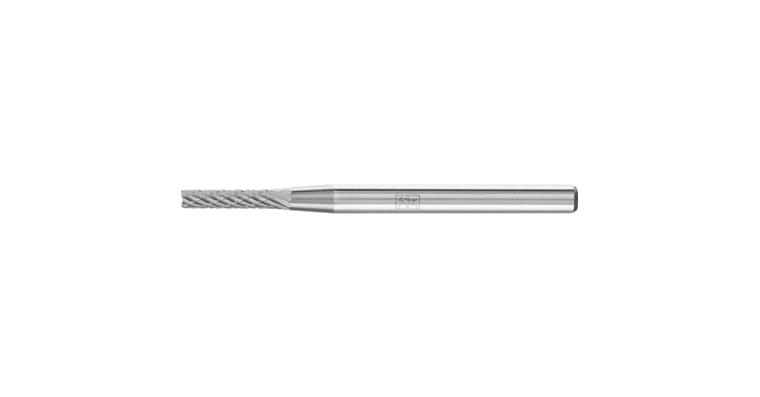 1001426305 carbide burr cylinder ZYAS serrated 02x10mm shank 3mm Z4