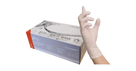 Nitril-Einmalhandschuh White Wave 8310 Box = 100 Stück Gr. XL