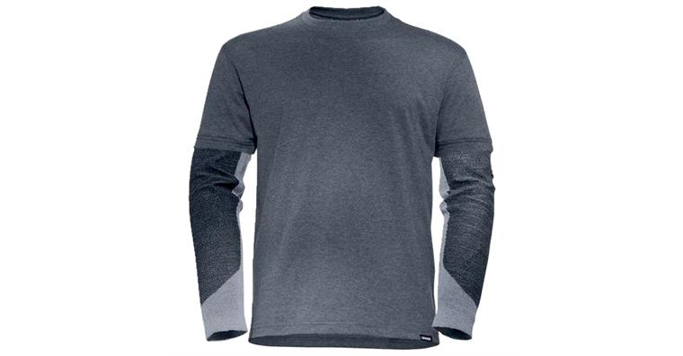 1005081168 Men's longsleeve cut gray anthracite S 1726509