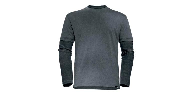1005081164 Men's longsleeve cut gray anthracite XL 1726112