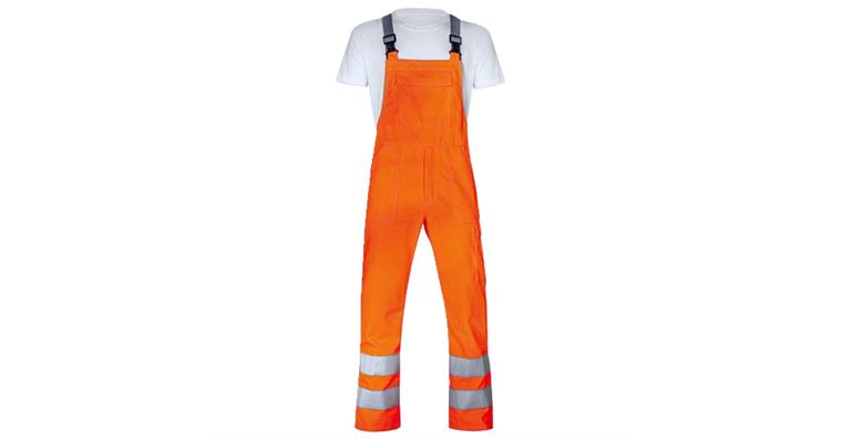 1005077473 Men's dungarees protection flash orange warning orange 54 9841310