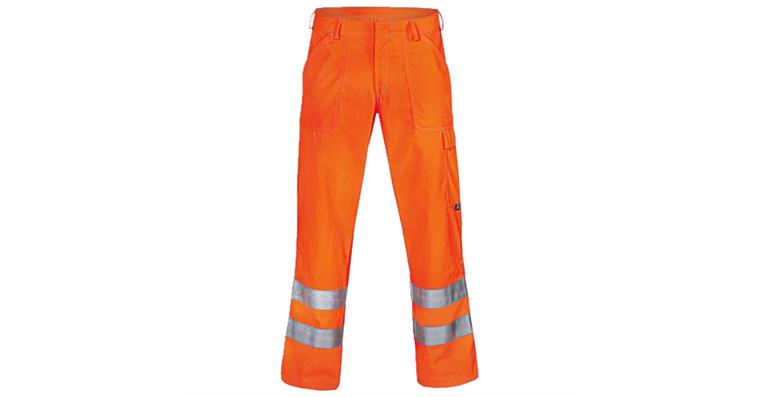 1005077488 Men's work trousers protection flash orange warning orange 48 9841407