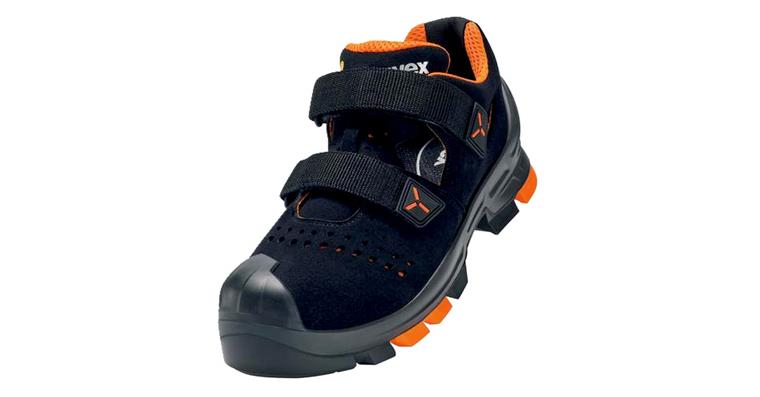 1005078575 2 sandals S1P 65002 black orange width 11 size 37 6500237
