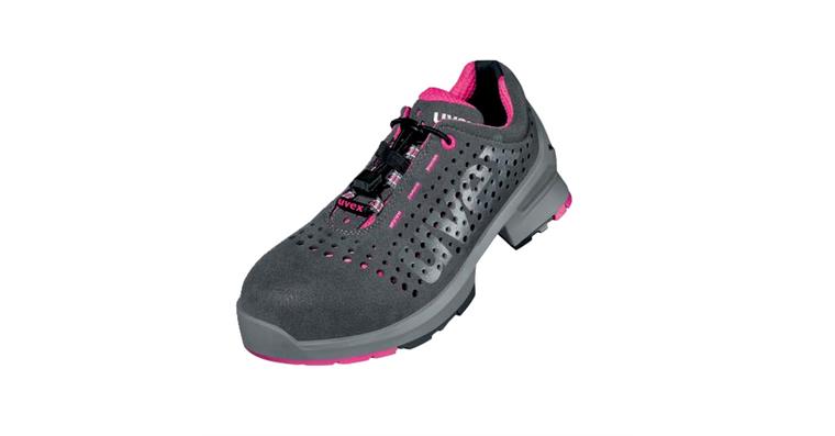 1005072265 1 ladies low shoes S1 85617 gray pink width 10 size 35 8561735