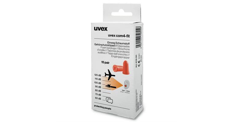 1005088595 earplugs com4-fit SNR 33 dB size S 2112131 pack of 15 pairs