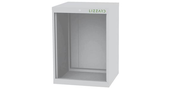 Lizzard Schrankgehäuse leer, B600xT575xH820mm RAL 7035