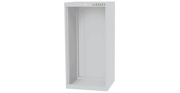 Lizzard Schrankgehäuse leer, B600xT575xH1220mm RAL 7035