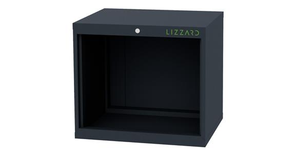 Lizzard Schrankgehäuse leer, B700xT575xH620mm RAL 7016