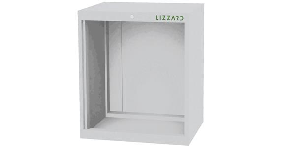 Lizzard Schrankgehäuse leer, B700xT575xH820mm RAL 7035