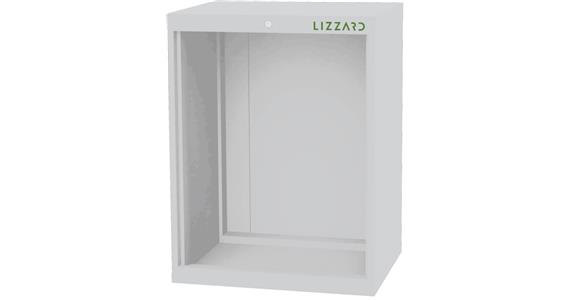 Lizzard Schrankgehäuse leer, B700xT575xH1020mm RAL 7035