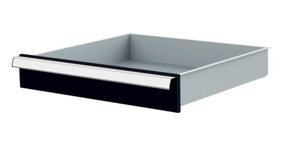 Lizzard Schublade Vollauszug 80kg Tragkraft, B500x450mm, Front 100mm, RAL 7016