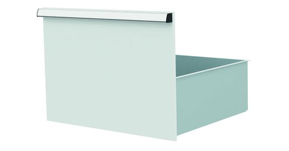Lizzard Schublade Vollauszug 80kg Tragkraft, B500x450mm, Front 400mm, RAL 7035