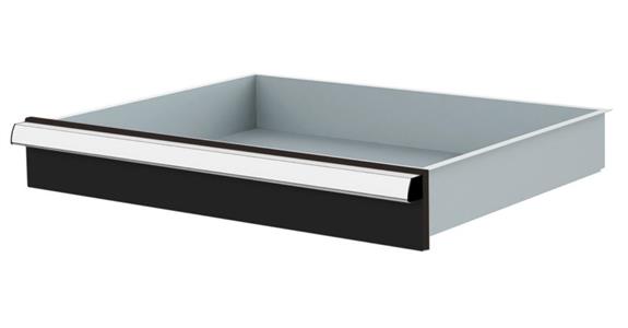 Lizzard Schublade Vollauszug 80kg Tragkraft, B600x450mm, Front 100mm, RAL 7016