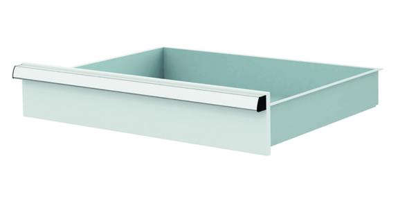 Lizzard Schublade Vollauszug 80kg Tragkraft, B600x450mm, Front 125mm, RAL 7035