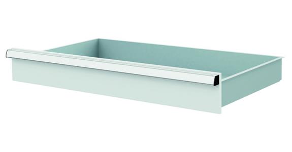 Lizzard Schublade Vollauszug 80kg Tragkraft, B800x450mm, Front 125mm, RAL 7035