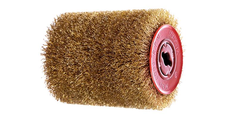1008473001 steel wire brush, brass-plated P-65648