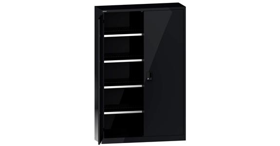 Flügeltürschrank BxTxH 1250x400x1950mm 4 Fachböden RAL 7016