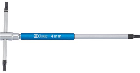 6kant-Stiftschlüssel mit T-Griff 180x90 mm SW 4,0