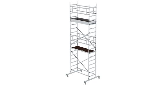 Alu. mobile scaffolding, scaff. sz 1.80x0.75m plat. hght 4.20m scaff. hght 5.20m