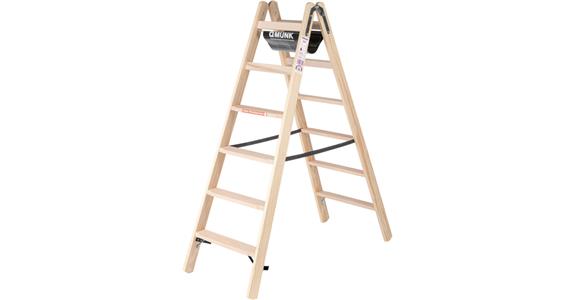 Step ladder made of wood 2X6 steps working height 3.00 m