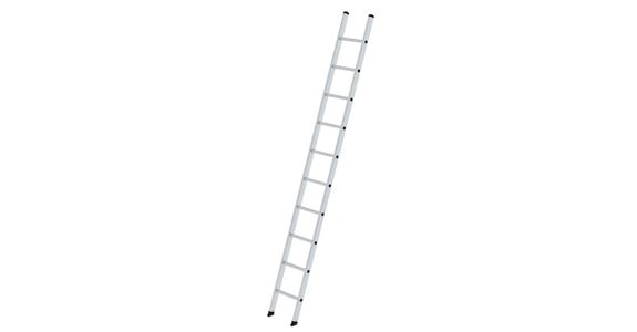 Aluminium single ladder 10 rungs working height 4.10 m ladder length 3.00 m