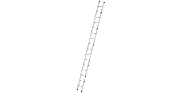 Aluminium single ladder 16 rungs working height 5.80 m ladder length 4.70 m