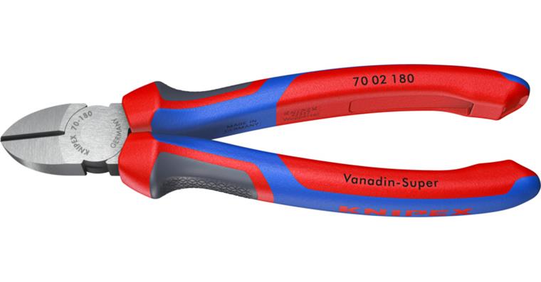 1057453104 Boční štípací kleště,180 mm, leštěná hlava, s dvoudílnou rukojetí