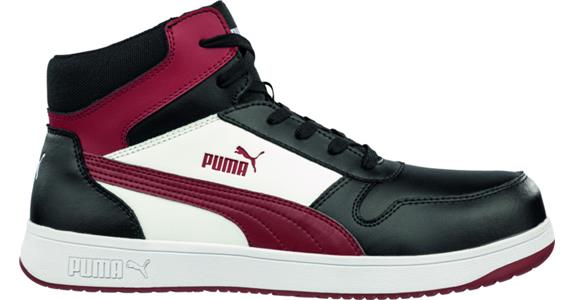 Sicherheits-Stiefel Frontcourt black/white/red Mid S3L Gr. 49