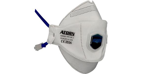 ATORN A-Mask 5 respirátor, FFP3, skládací, s ventilem, balení 15 ks