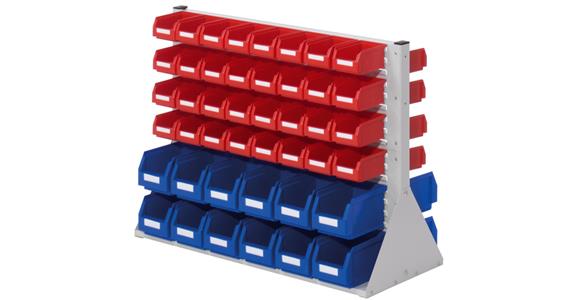 Partition 760x1000x430mm double-sided w/ easy-view storage bins 24xsz6 64xsz7