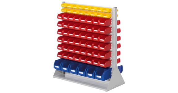 Partition 1100x1000x430mm dbl-sided w/ easy-view storage bins 12xS6 96xS7 32xS8