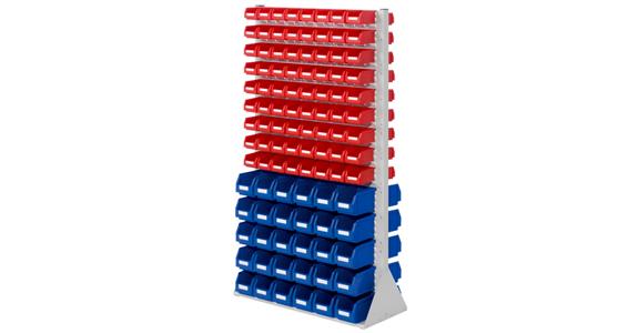 Partition 1790x1000x430mm double-sided w/ easy-view storage bins 60xS6 144xS7