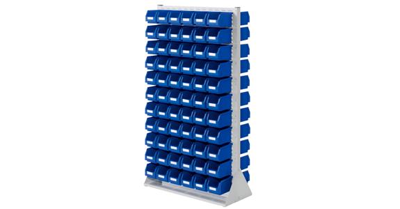 Partition 1790x1000x430mm double-sided w/ easy-view storage bins 132xsz6