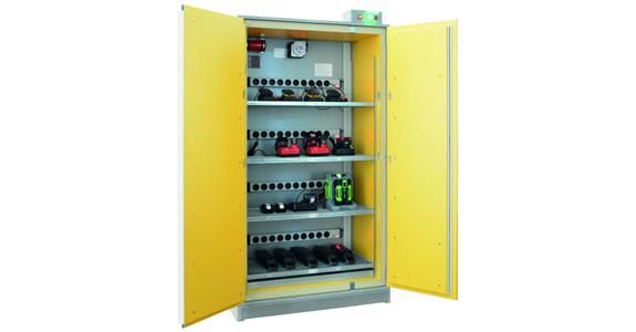 Akkuschrank LI-ION Basic Store mit Brandunterdrückungssystem 4xSteckdosenleiste