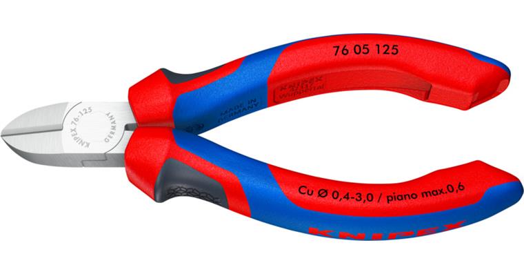 1001561021 Boční štípací kleště pro elektrikáře, 125 mm, chromované, s fazetou