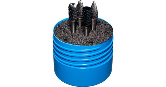 Karbidová fréza ATORN, 6 mm, 4 ks, řez 6, průměr hlavy 10 mm