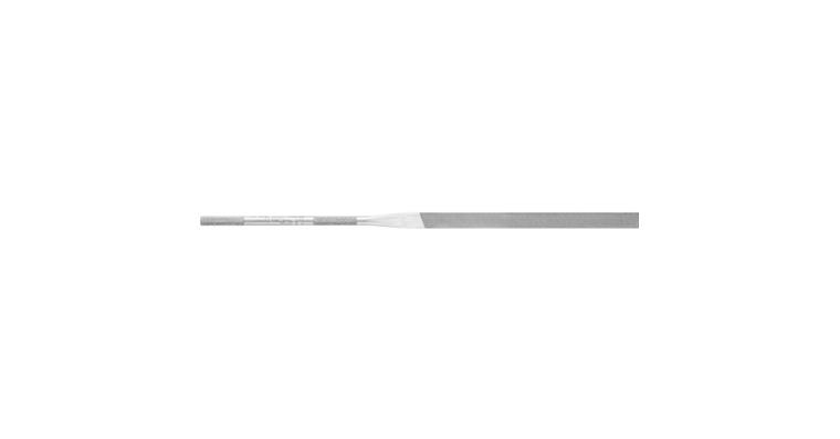 1041518101 Precizní jehlový pilník, plochý, prům. dříku 3 mm, L=140 mm, sek 1