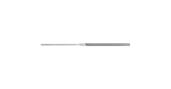 Precision needle file, flat, shaft dia. 3.75 mm L=200 mm S-cut 2