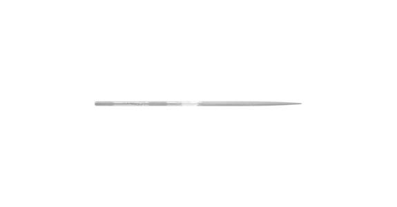 Precision needle file, triangular, shaft dia. 3 mm L=140 mm S-cut 3