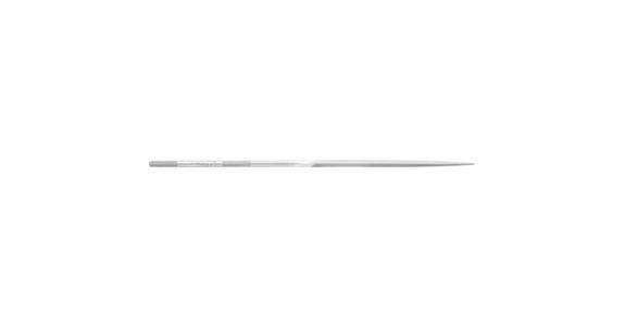 Precision needle file, triangular, shaft dia. 3.25 mm L=160 mm S-cut 2