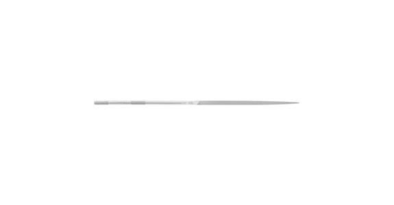 Precision needle file, triangular, shaft dia. 3.75 mm L=200 mm S-cut 00