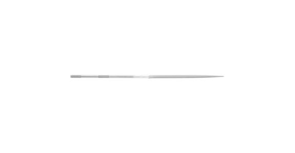 Precision needle file, triangular, shaft dia. 3.75 mm L=200 mm S-cut 0