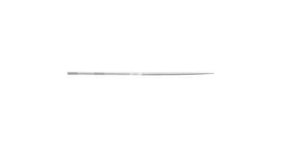 Precision needle file, triangular, shaft dia. 3.75 mm L=200 mm S-cut 3